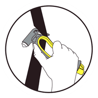 CUT SEAT BELT
