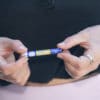 resqme® Breath IQ breathalyzer, glow in the dark key chain